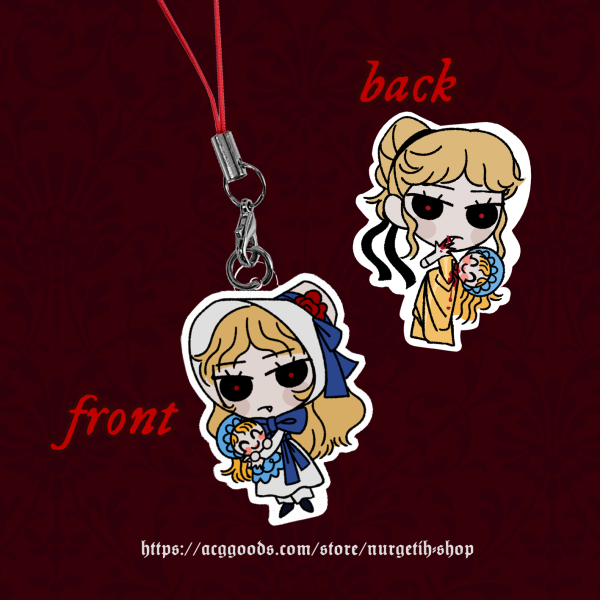 Claudia Double-Sided Keychain