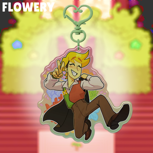 🌺FLOWERY! Epoxy Keychain