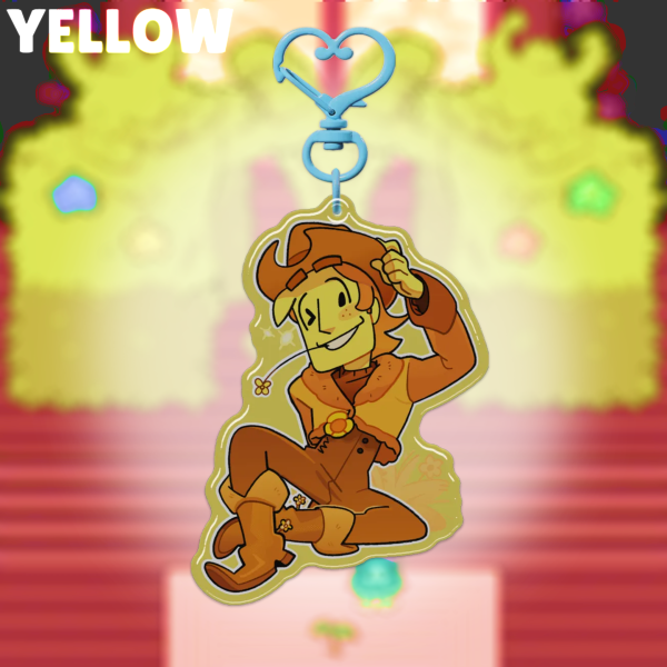 🌺YELLOW! Epoxy Keychain
