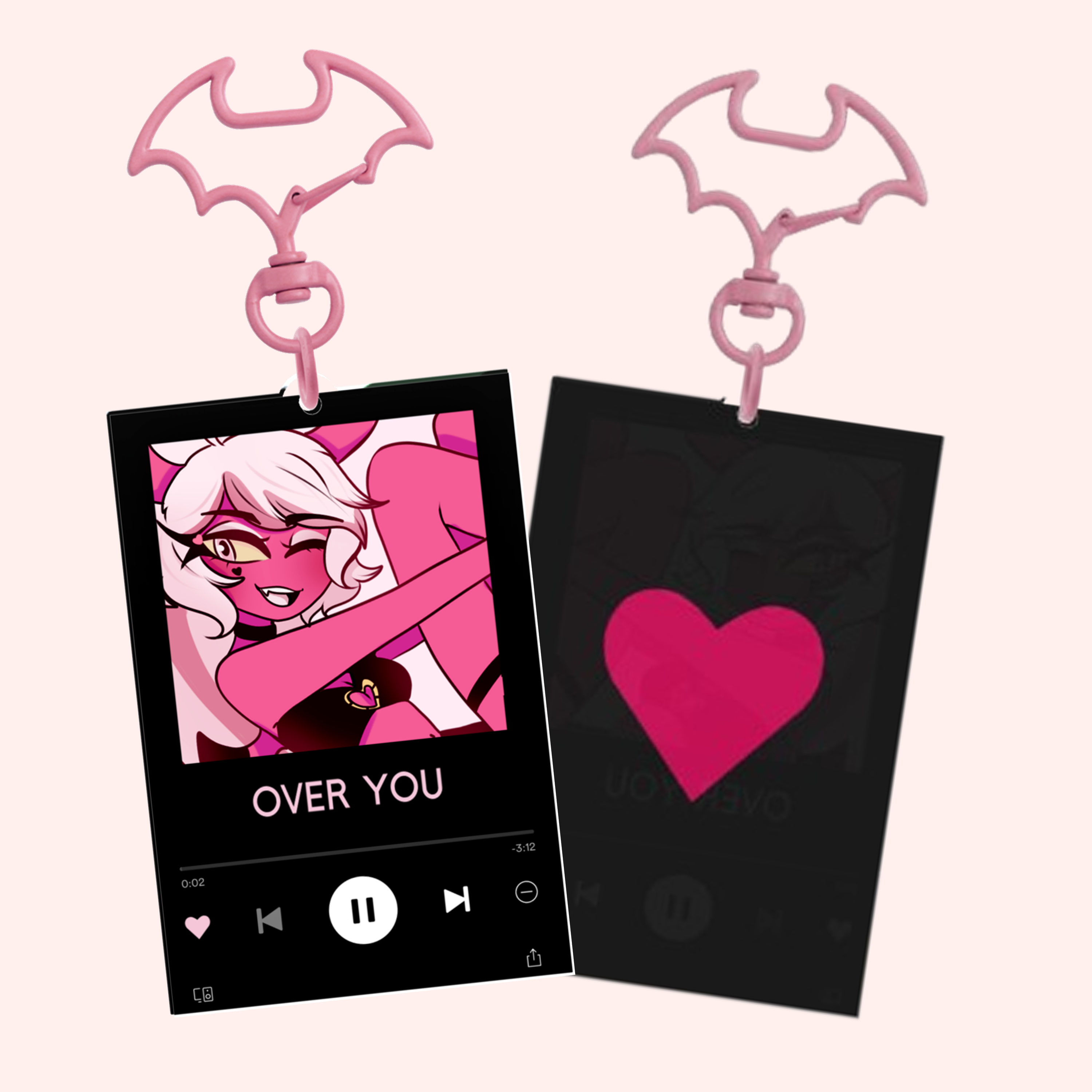 Verosika Mayday double sided music player keychain || Helluva boss