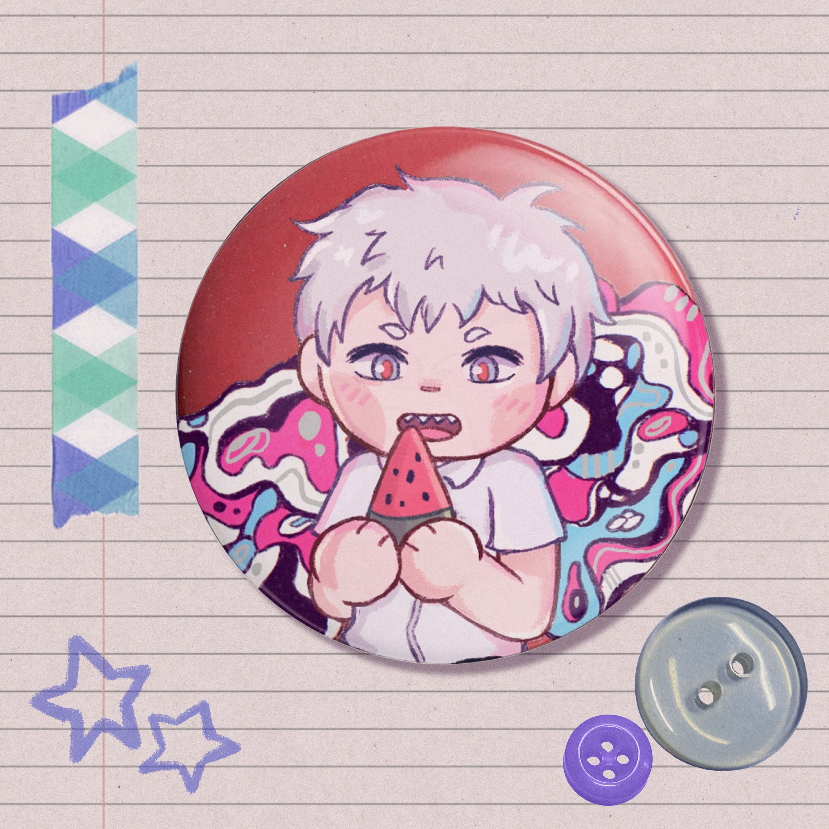 Hikaru Holographic Badge - The Summer Hikaru Died