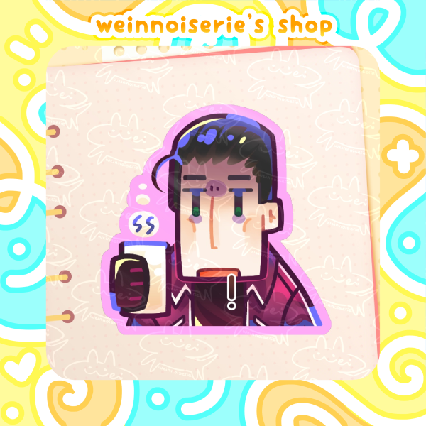 Meursault Sticker (Very Sleepy and Very Caffeinated)