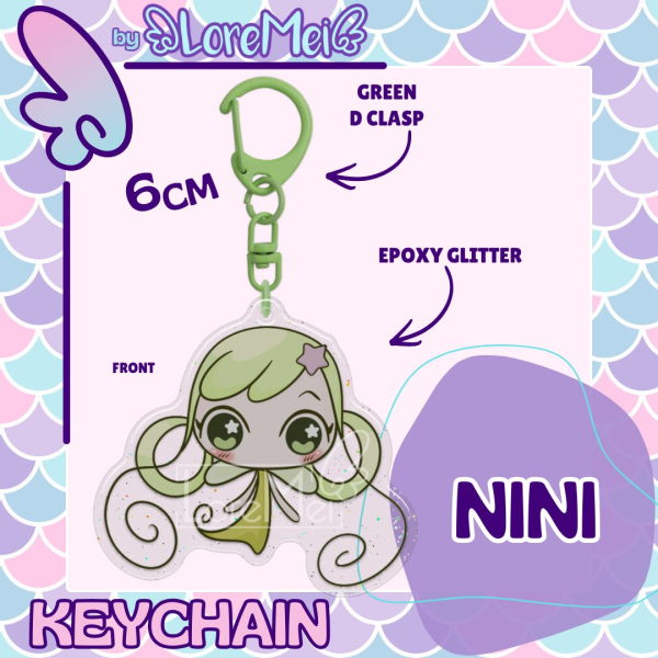 ꒰𑁬°Nini°໒꒱ || Epoxy Keychain