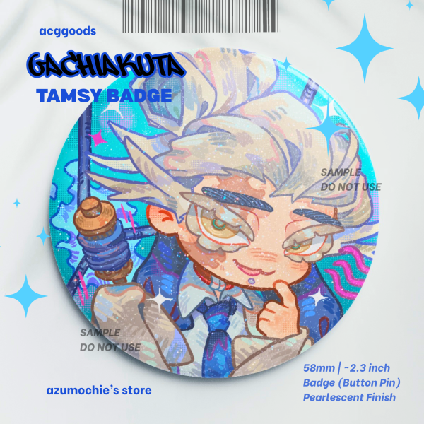 Tamsy Gachiakuta Pearlescent Badge (Button Pin)