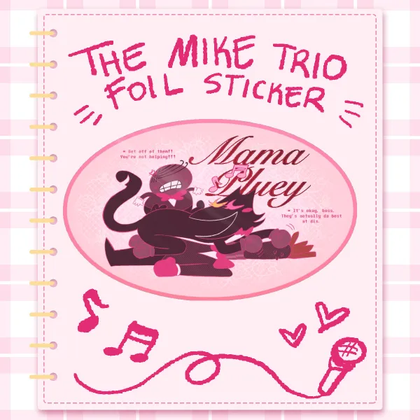 Hot Foil Mike Trio Sticker