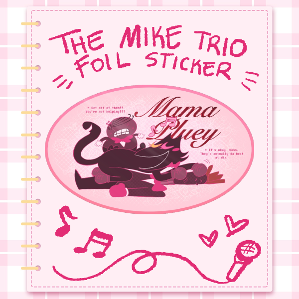 Hot Foil Mike Trio Sticker