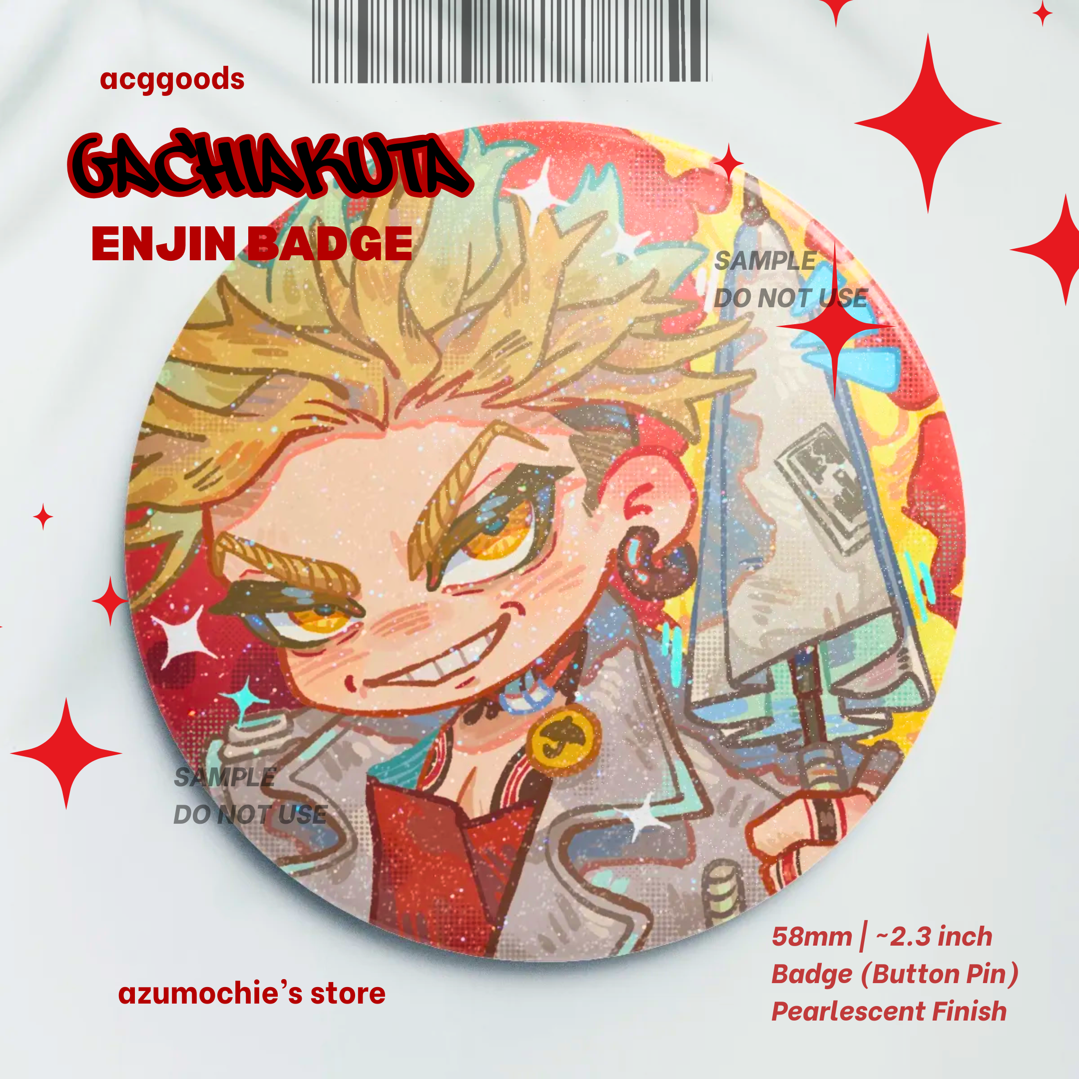 Enjin Gachiakuta Pearlescent Badge (Button Pin)