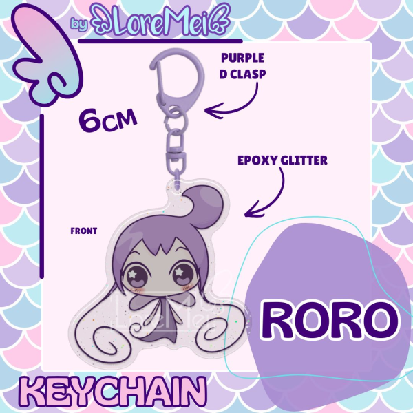 ꒰𑁬°Roro°໒꒱ || Epoxy Keychain
