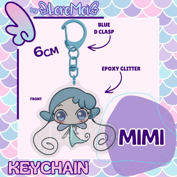 ꒰𑁬°Mimi°໒꒱ || Epoxy Keychain