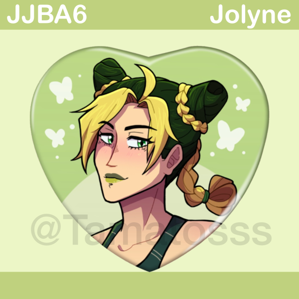 Jolyne Cujoh JJBA Heart Badge