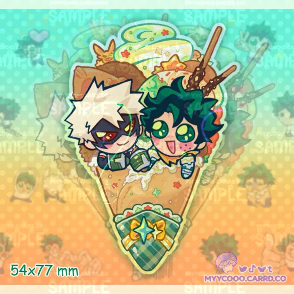 BKDK Best Friends Crepe Sticker (Dekudoodlez)