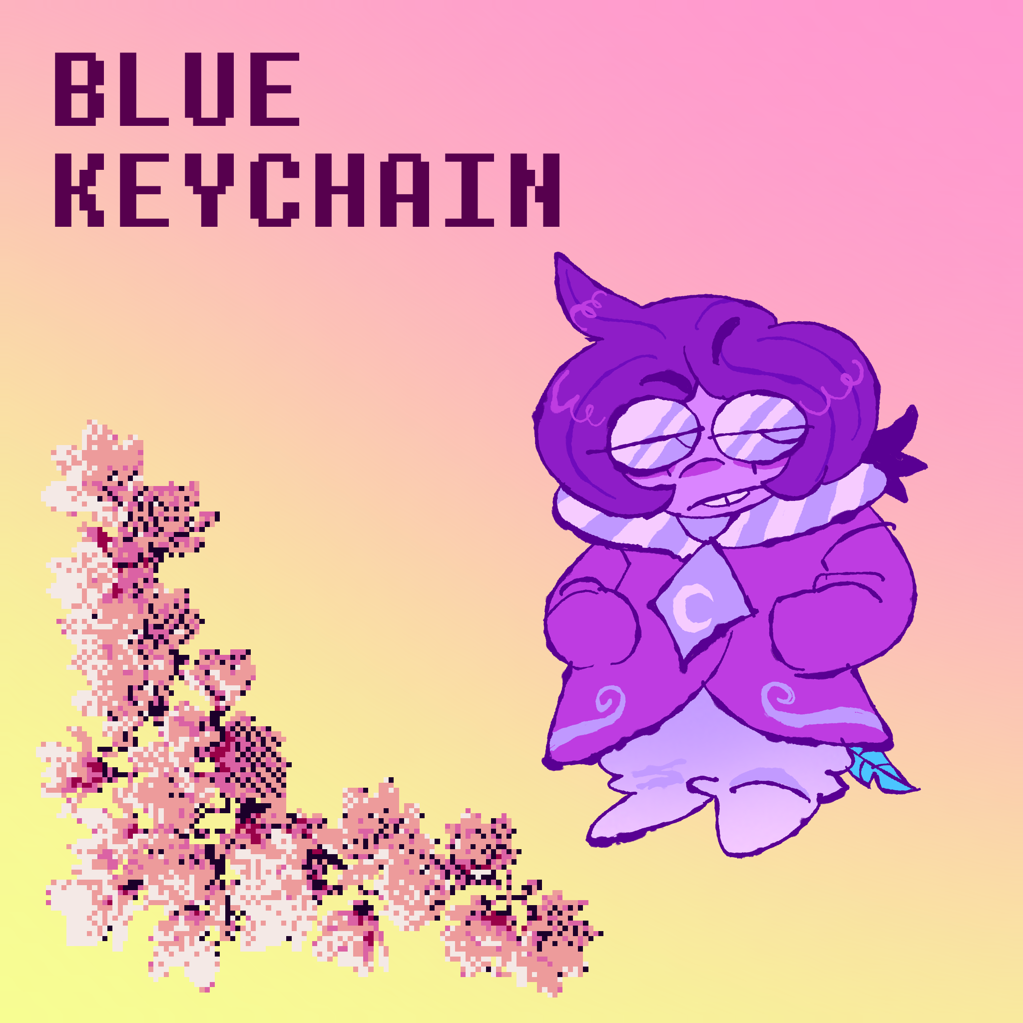 Deltarune Seth Keychain