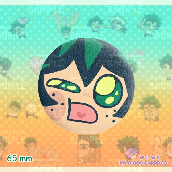 Deku Friend (Izuku Midoriya) Plush Badge - (Dekudoodlez)