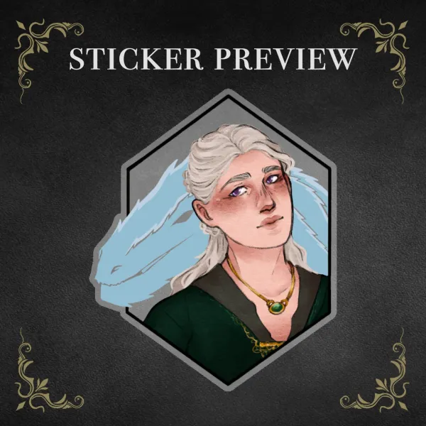 Helaena Targaryen || HOTDD || Clear PET Sticker