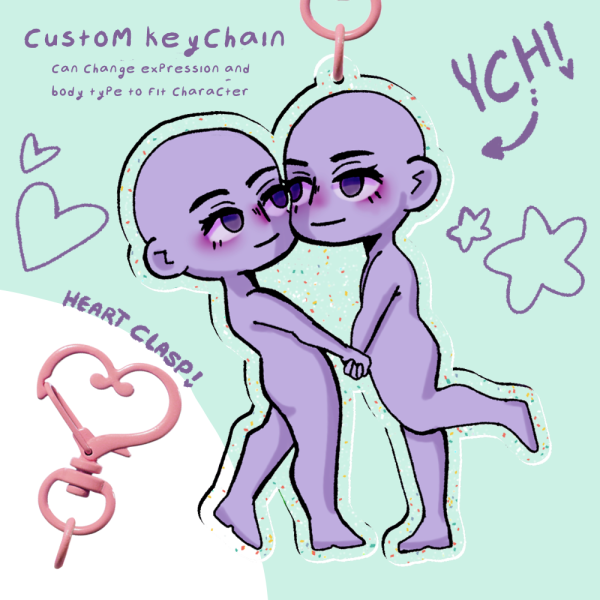 YCH Romantic keychain