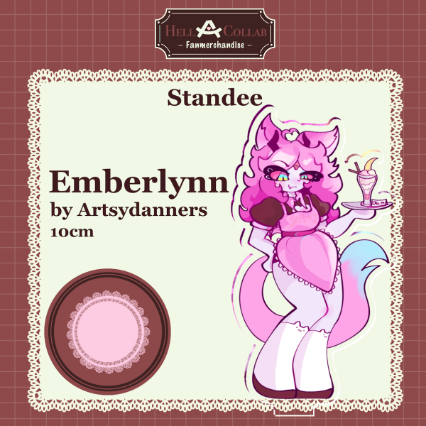 Emberlynn Clear Acrylic Standee Cafe Hell-a-Collab - Hazbin Hotel-
