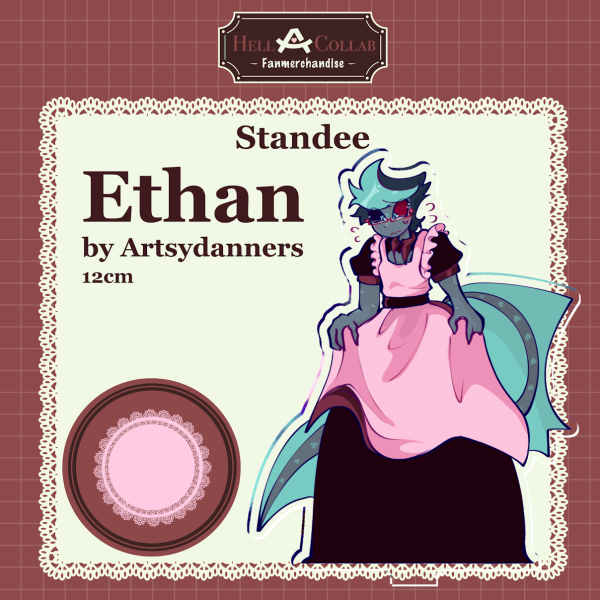 Ethan Clear Acrylic Standee Cafe Hell-a-Collab - Hazbin Hotel -