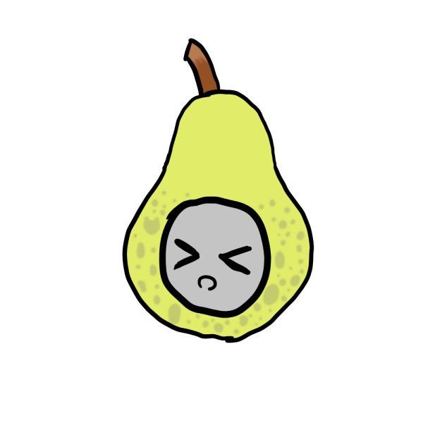 YCH pear keychain