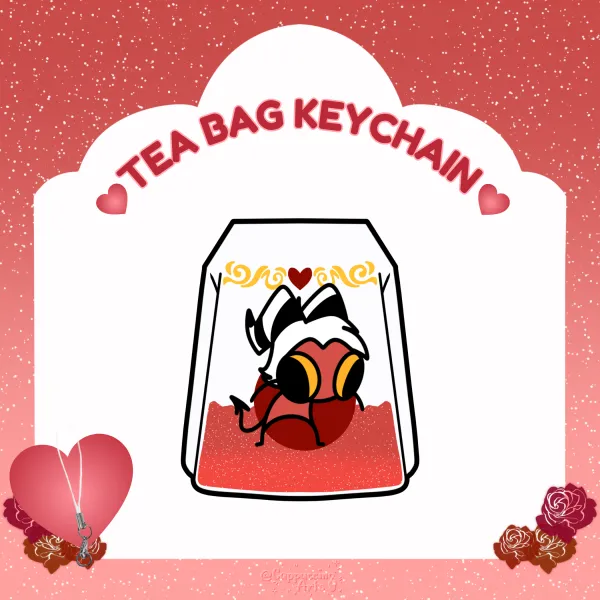 Moxxie Tea bag || Keychain || HellaTea Series