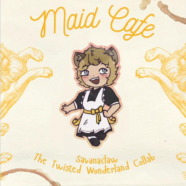 Ruggie Twst maid Cafe sticker