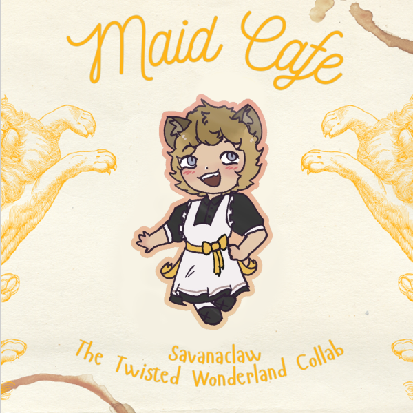 Ruggie Twst maid Cafe sticker