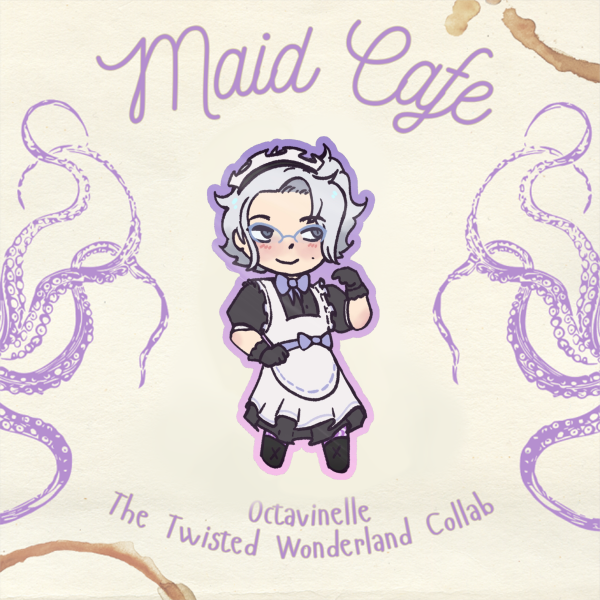 Azul Twst Maid cafe sticker