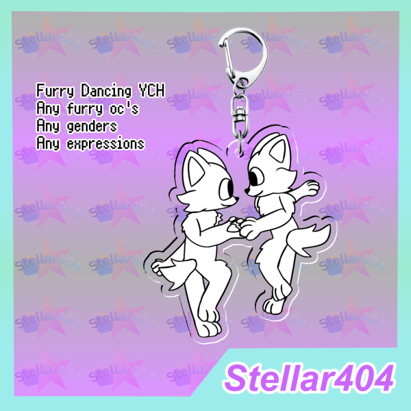 Furry Dancing YCH: Keychain