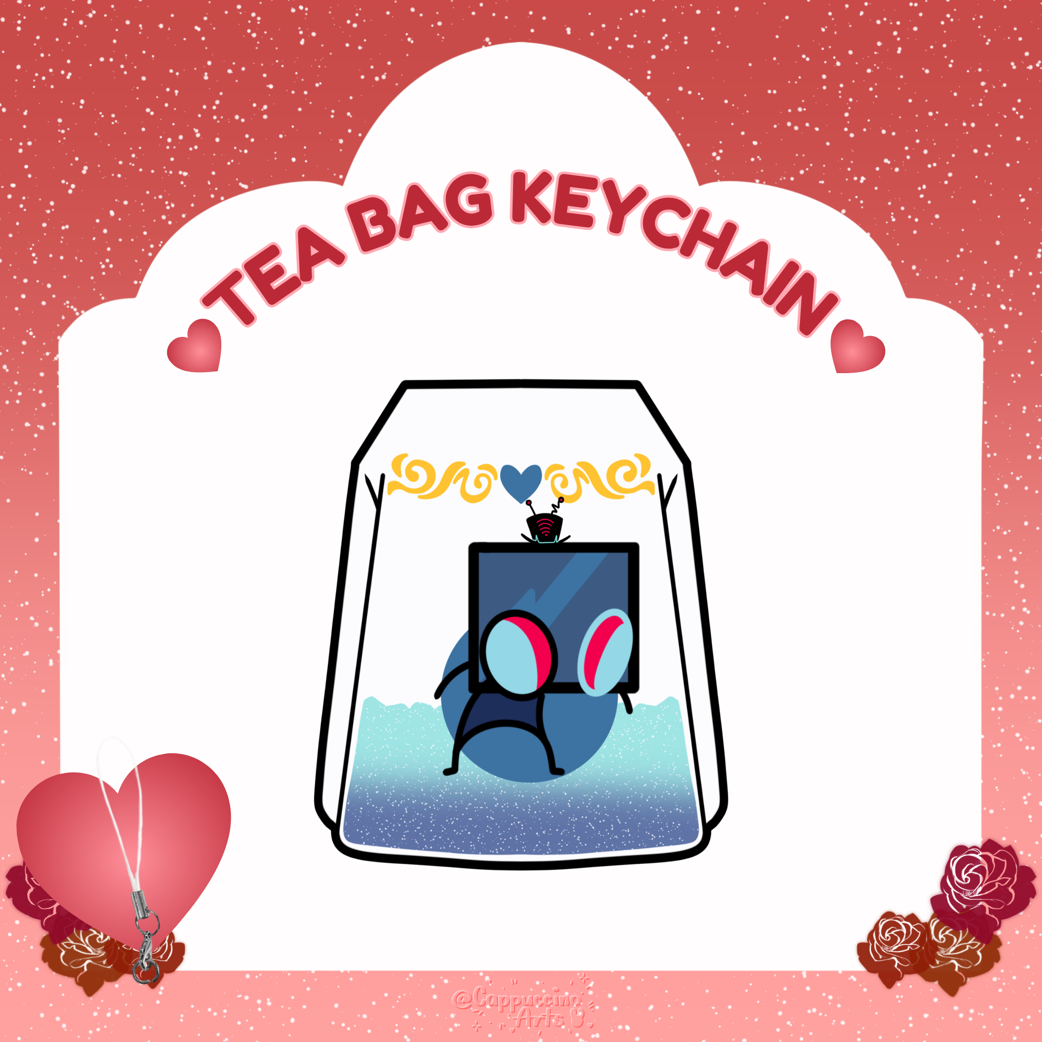 Vox Tea bag || Keychain || HellaTea Series
