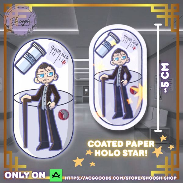 Dr. House Die Cut Stickers - House MD