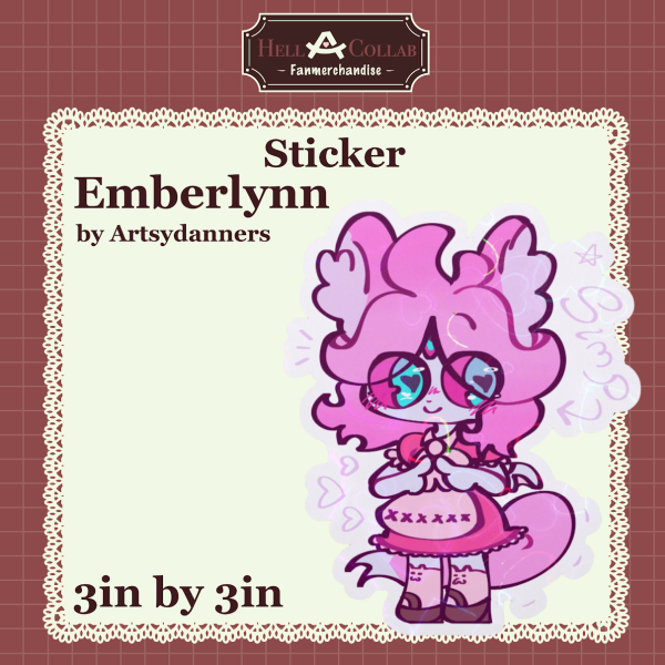 Emberlynn Sticker Cafe Hell-a-Collab