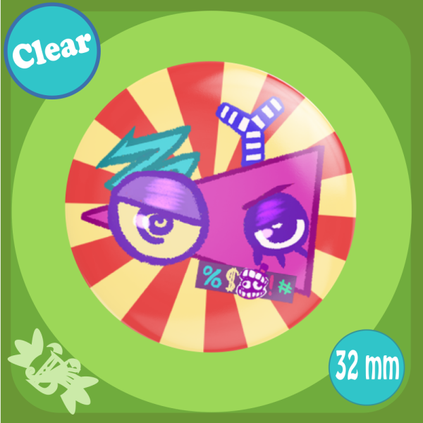 Zooble Chibi - Chapa / Pin 32mm (Clear)
