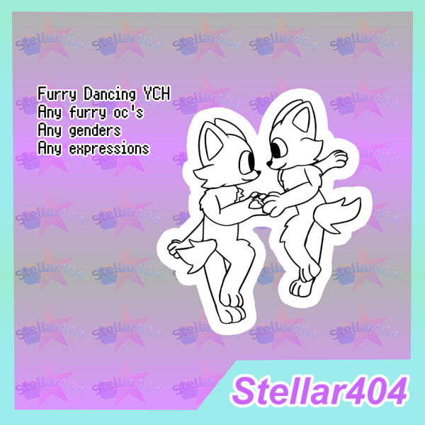 Furry Dancing YCH: Sticker