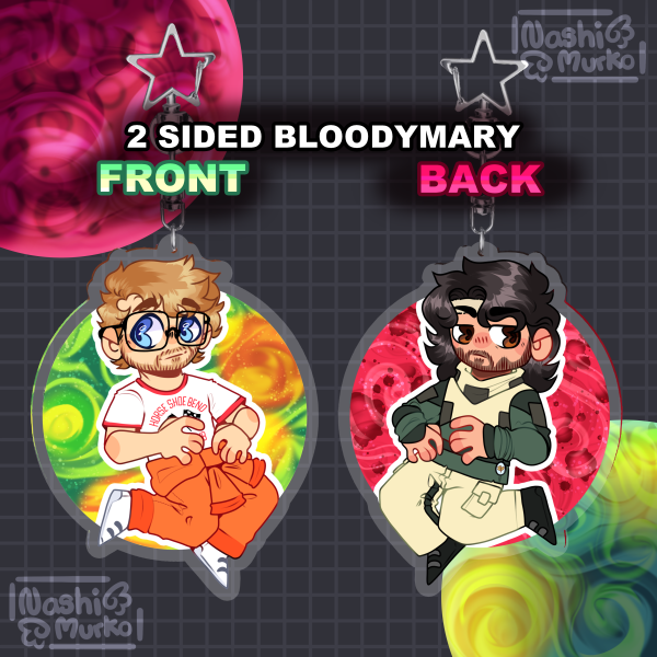 2 Sided Bloodymary Keychain