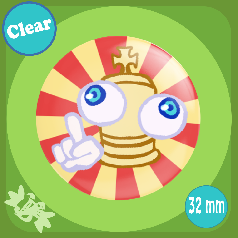 Kinger Chibi - Chapa / Pin 32mm (Clear)