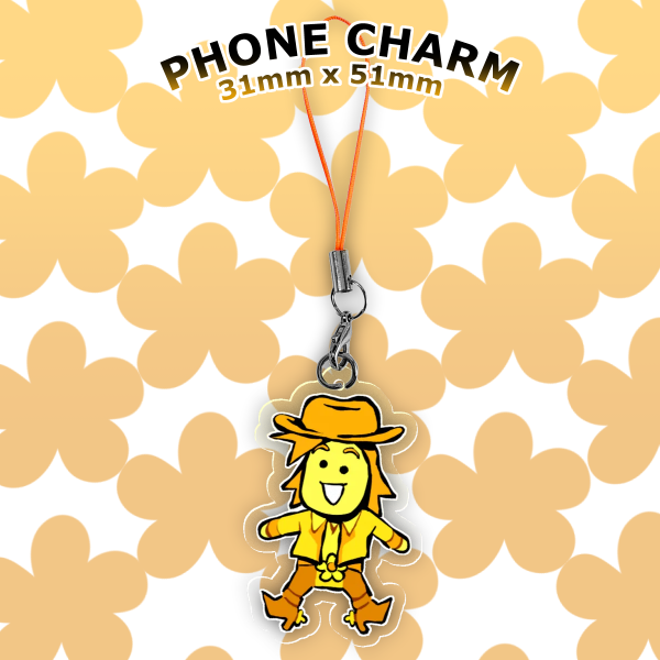 Yellow Deltarune Phone Charm