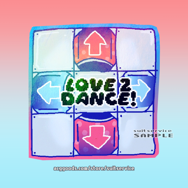 DDR dance game sticker