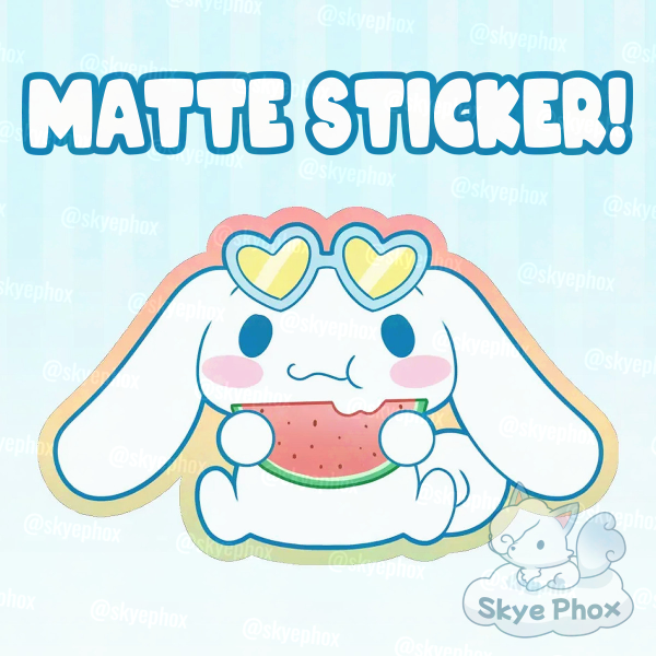 Summer Cinnamonroll | Colored Edge Die Cut Sticker