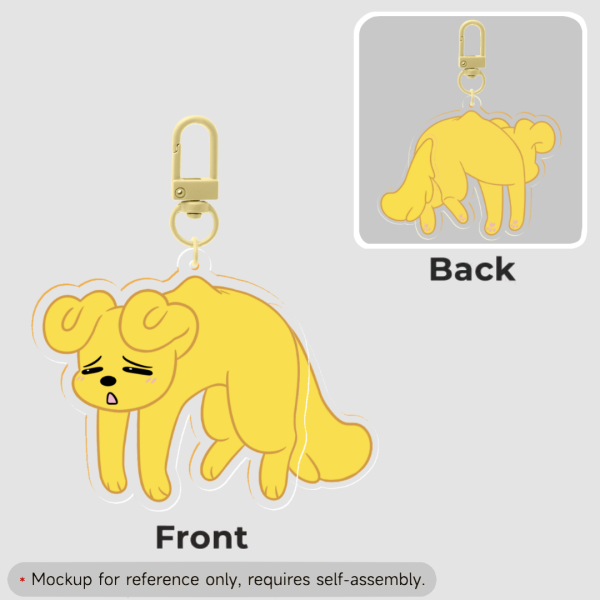 Lemon tail-wagging Keychain