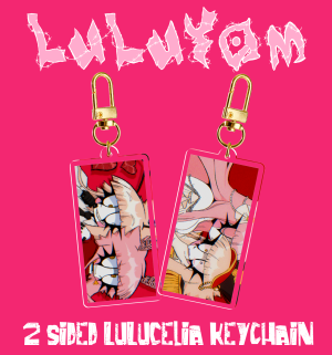 LuLuCelia - 2 Sided Acrylic Keychaain