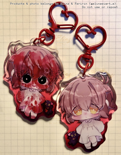 Miji | Repentance of the Sinner | Colored Edge Epoxy Acrylic Keychains