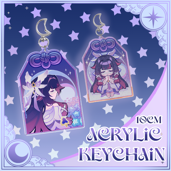 [Genshin] Columbina Welkin Moon Omamori Keychain ˖ ࣪⊹