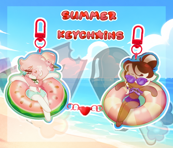 AffoPeach Heart Keychain