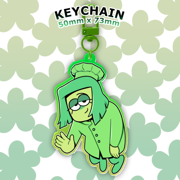 Green Deltarune Keychain