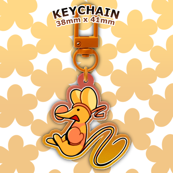 Orange Deltarune Keychain