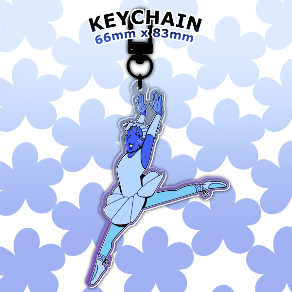 Blue Deltarune Keychain