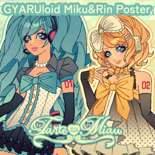 GYARUloid ♪ Miku & Rin Poster