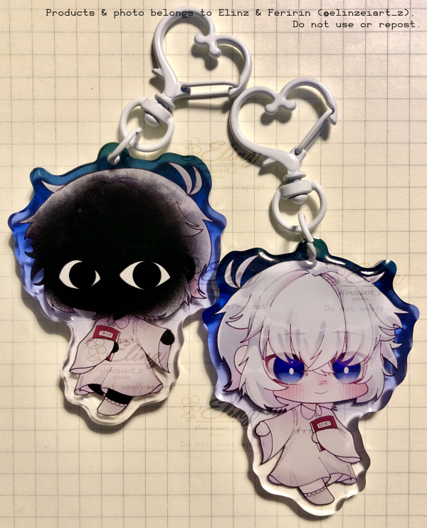 Yume | Repentance of the Sinner | Colored Edge Epoxy Acrylic Keychains