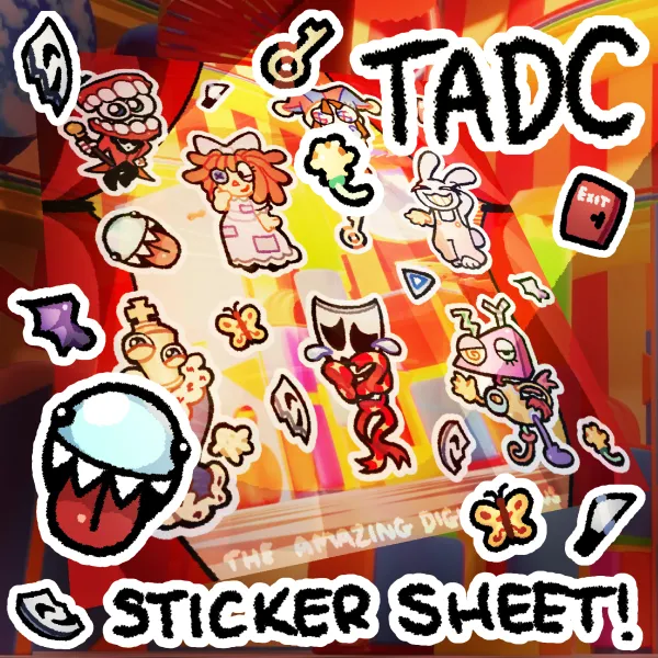 TADC matte sticker sheet