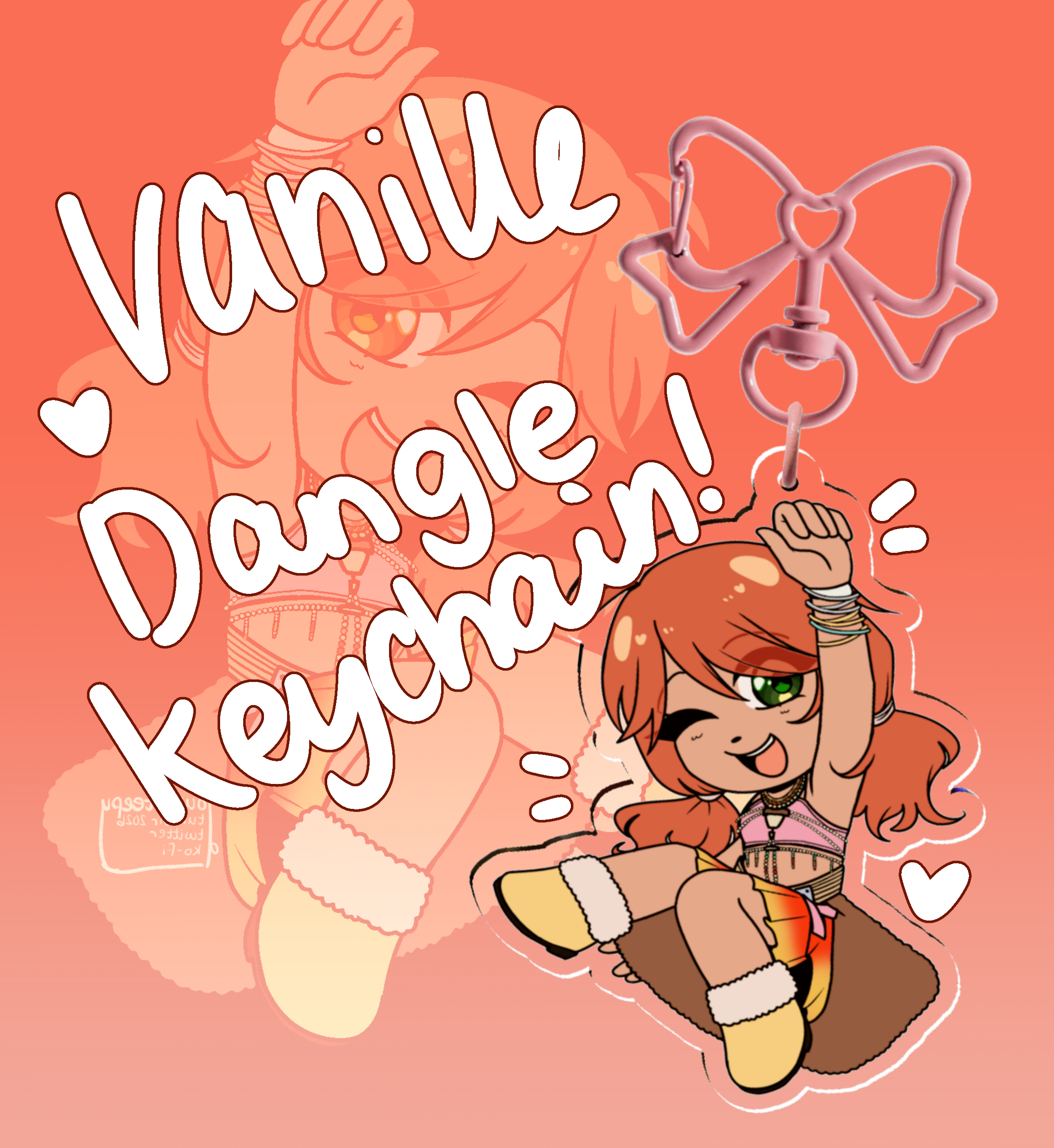 [Final Fantasy XIII] dangly vanille - Clear Acrylic Keychain