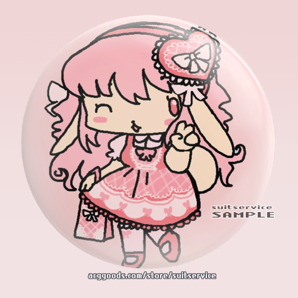 Sweet Lolita jfashion style button pin